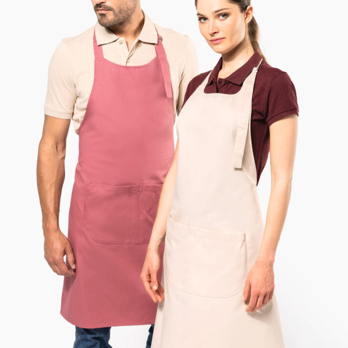 Kariban Cotton Apron with Pocket Thumbnail