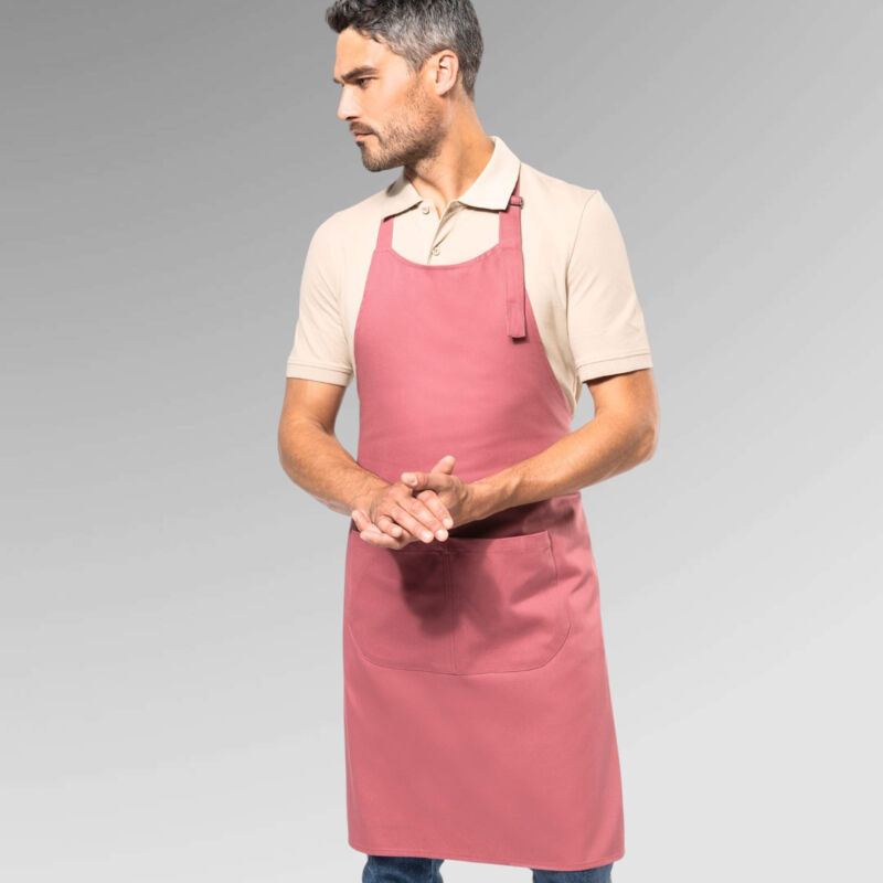 Kariban Cotton Apron with Pocket Thumbnail