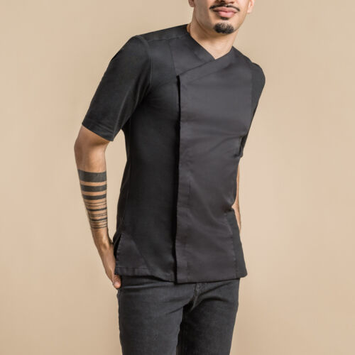 Clément Design Zest Men's Collarless Chef Jacket Thumbnail