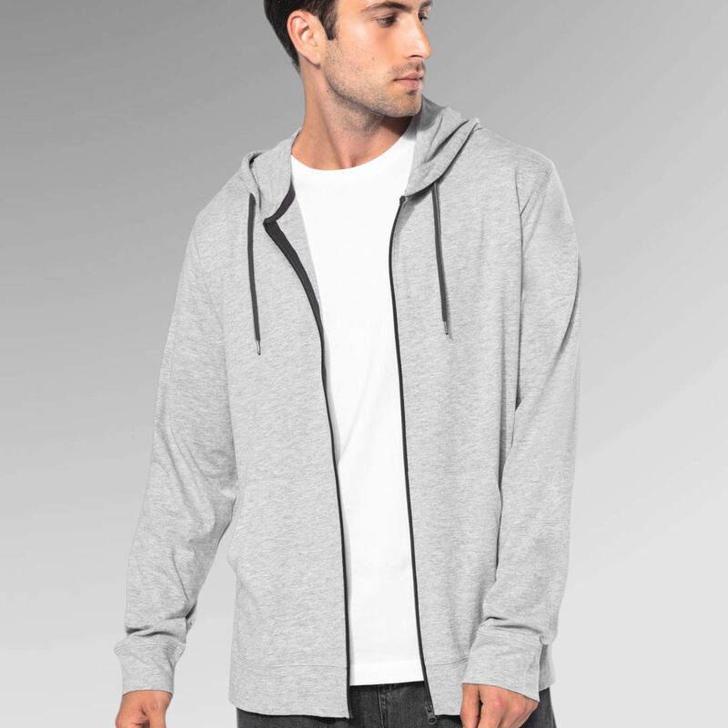 Kariban Unisex Lightweight Hooded Cotton Jacket Thumbnail