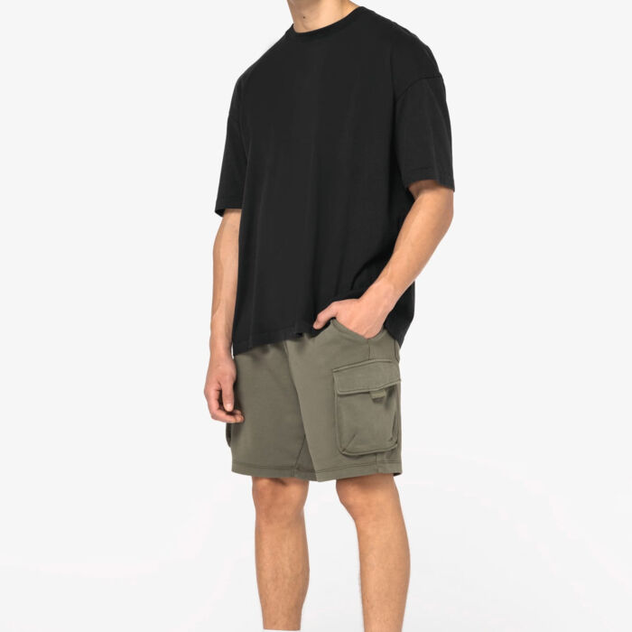 Native Spirit Men's eco-friendly washed French Terry cargo shorts Thumbnail