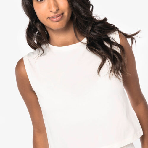 Native Spirit Women's eco-friendly sleeveless cropped T-shirt Thumbnail