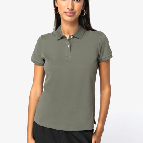 Native Spirit Women's Eco-Friendly Pique Knit Polo Shirt Thumbnail