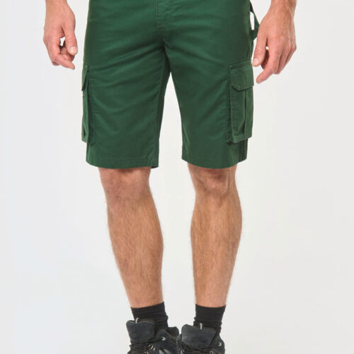 WK Men's eco-friendly multi-pocket Bermuda shorts Thumbnail