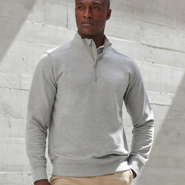 Henbury Unisex sustainable ¼-zip sweatshirt Thumbnail