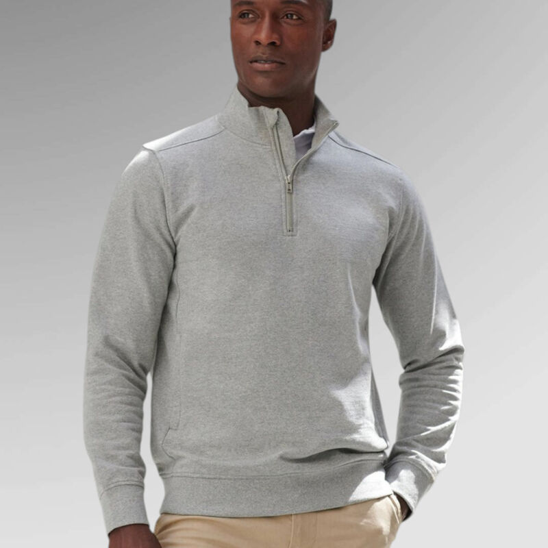 Henbury Unisex sustainable ¼-zip sweatshirt Thumbnail