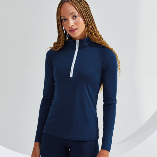 TriDri® Ladies' Long Sleeve Performance ¼ zip Thumbnail