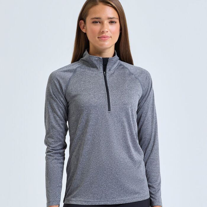 TriDri® Ladies' Long Sleeve Performance ¼ zip Thumbnail