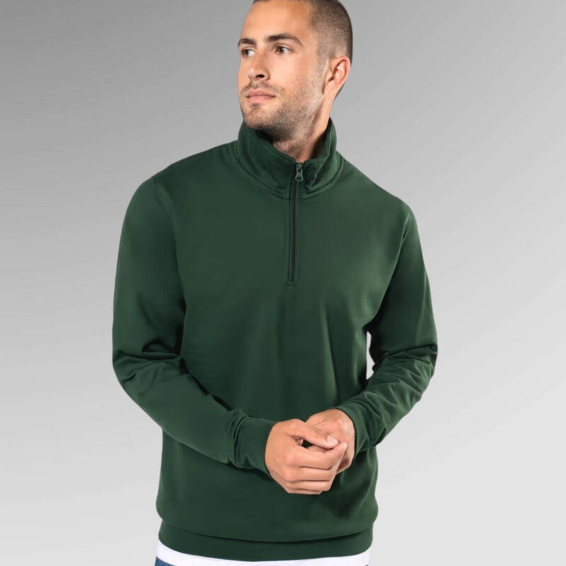 Kariban Zip neck sweatshirt Thumbnail
