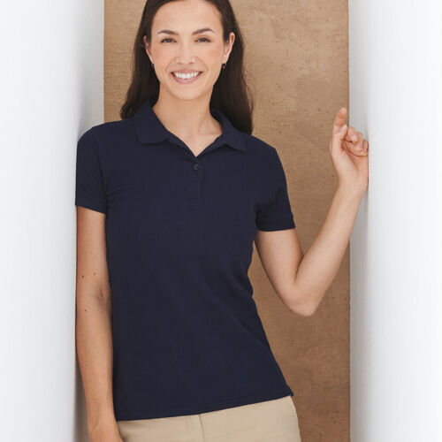 Henbury Women's micro-fine piqué polo shirt Thumbnail