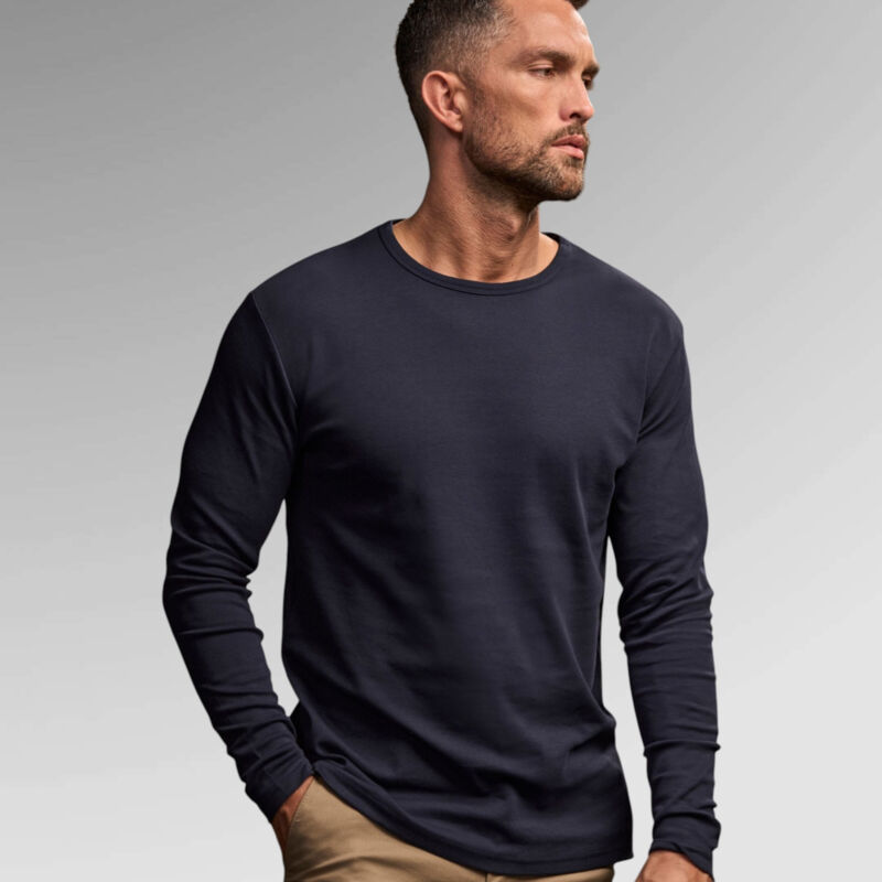 Tee Jays Mens Long Sleeve Interlock Tee  Thumbnail