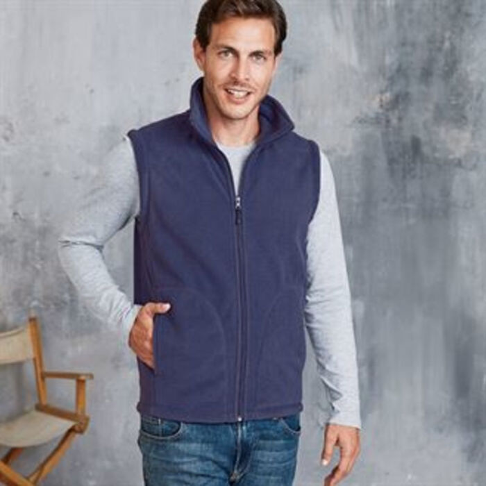 Kariban Men's Luca zip-through microfleece gilet Thumbnail