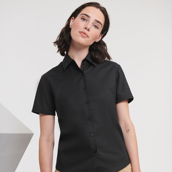 Russell Women's short sleeve Oxford shirt Thumbnail