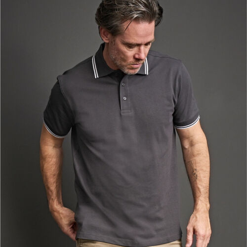 Tee Jays Mens Luxury Stripe Polo Thumbnail