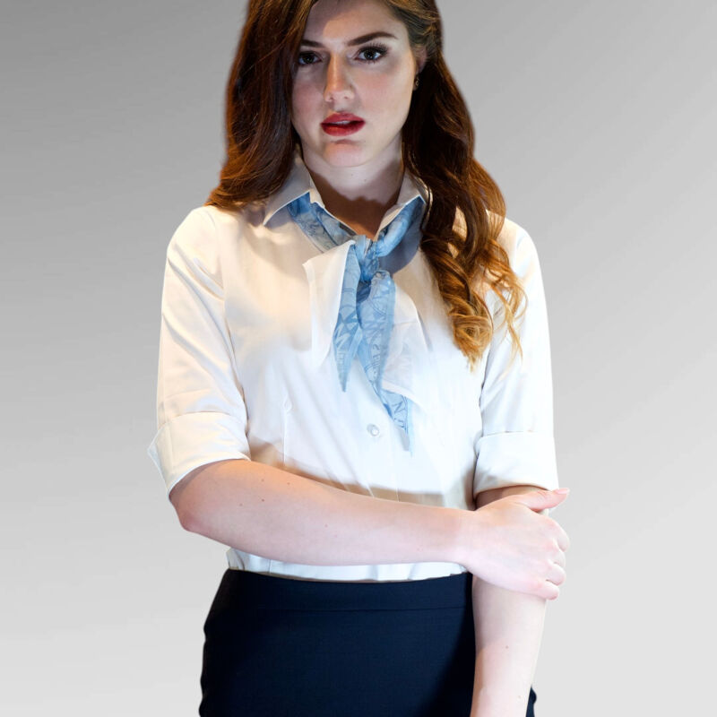 Russell Women's ¾ sleeve easycare fitted shirt - 946F Thumbnail