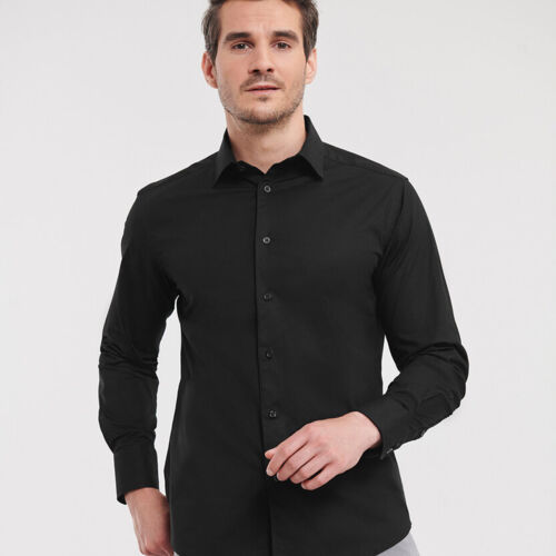Russell Men's Long sleeve easycare fitted shirt - 946M Thumbnail