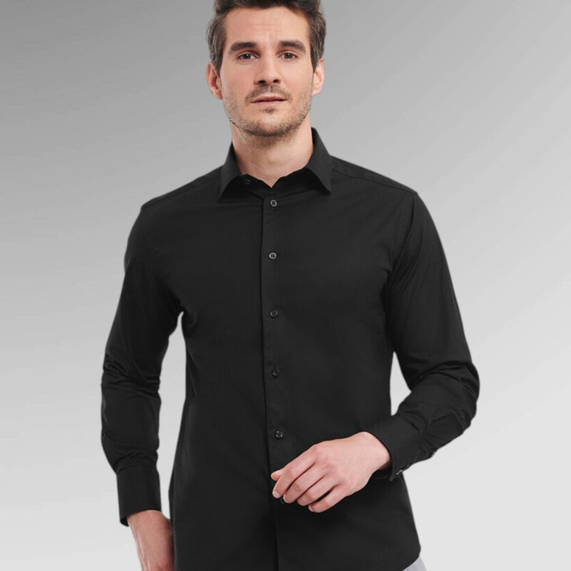 Russell Men's Long sleeve easycare fitted shirt - 946M Thumbnail