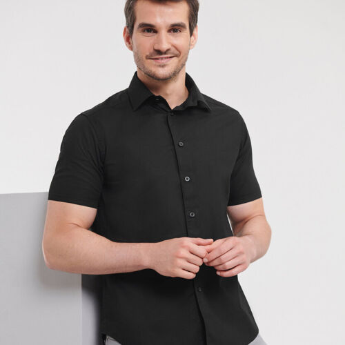 Russell Men's Short sleeve easycare fitted shirt - 947M Thumbnail