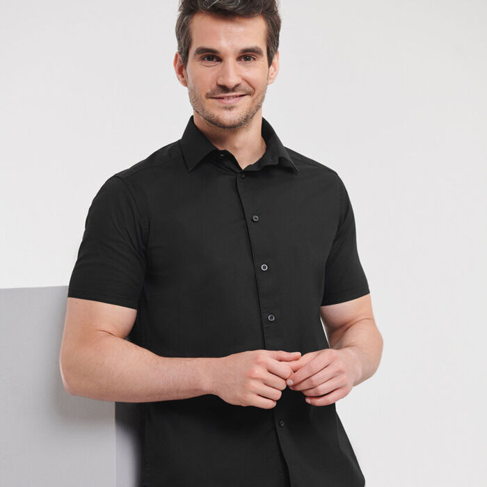 Russell Men's Short sleeve easycare fitted shirt - 947M Thumbnail
