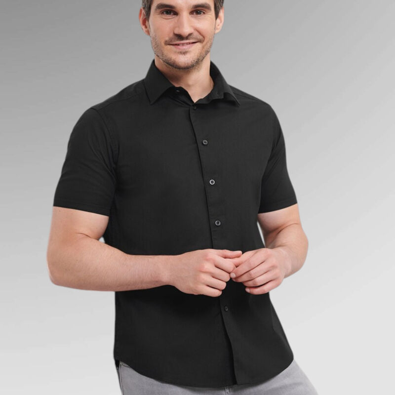 Russell Men's Short sleeve easycare fitted shirt - 947M Thumbnail