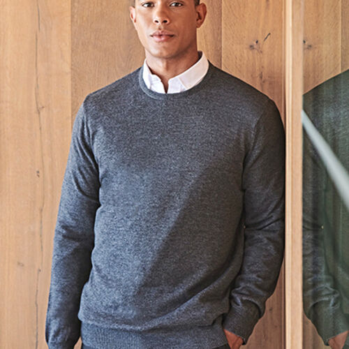 Henbury Mens's Crew neck jumper Thumbnail
