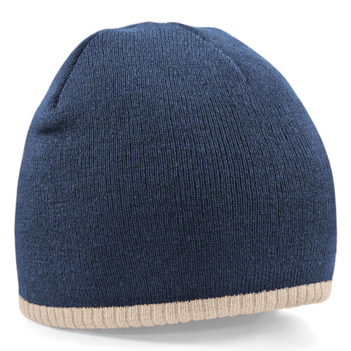 Two-tone pull on beanie Thumbnail