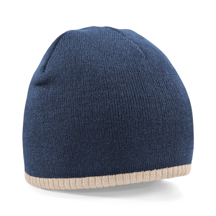 Two-tone pull on beanie Thumbnail