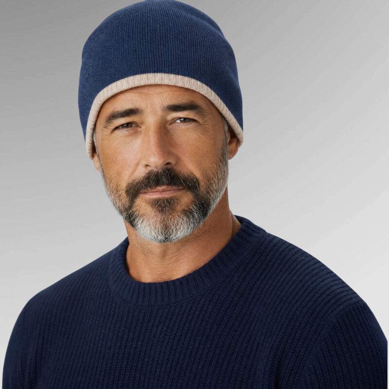 Two-tone pull on beanie Thumbnail