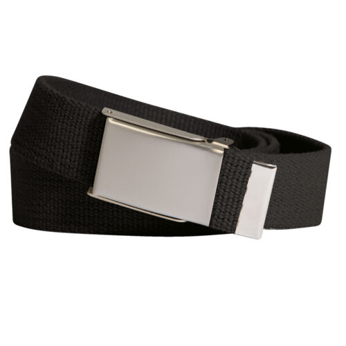 Classic Military Belt with Silver Buckle Thumbnail