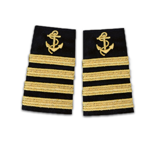 Captain's Anchor Epaulettes Four Stripe Thumbnail