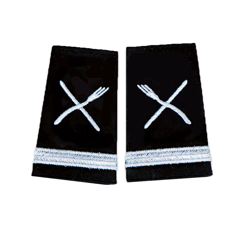 Chef's Fork & Knife Epaulettes One Stripe Thumbnail
