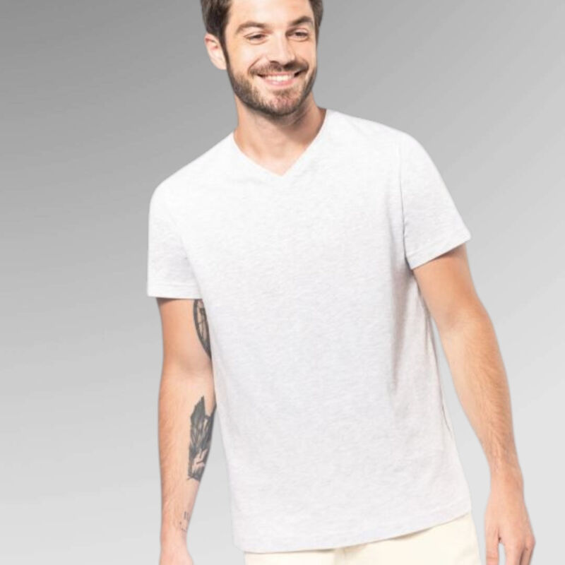 Kariban Men's V Neck T-Shirt - K357 Thumbnail