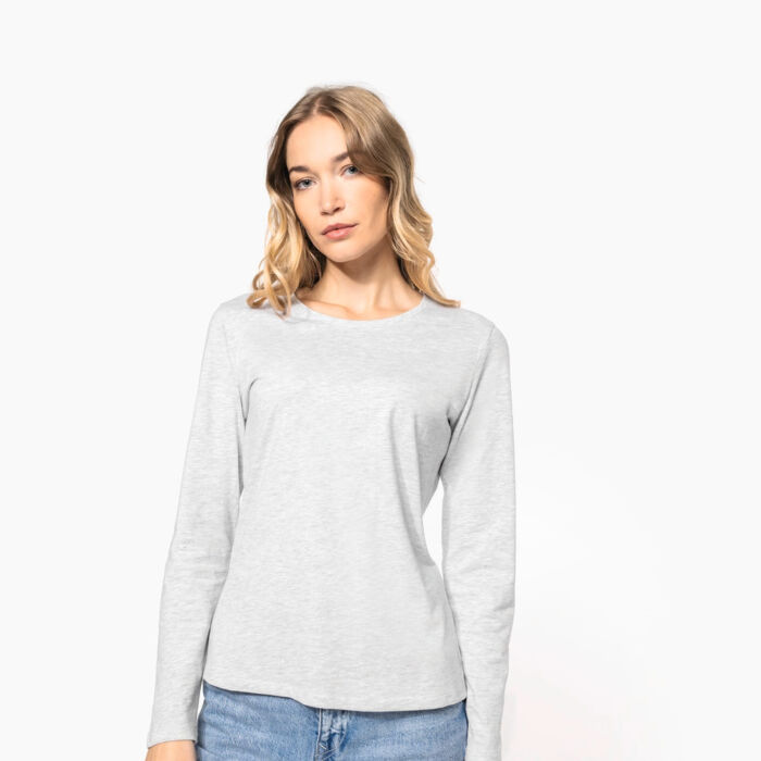 Kariban Ladies' L/S Crew Neck T-Shirt Thumbnail