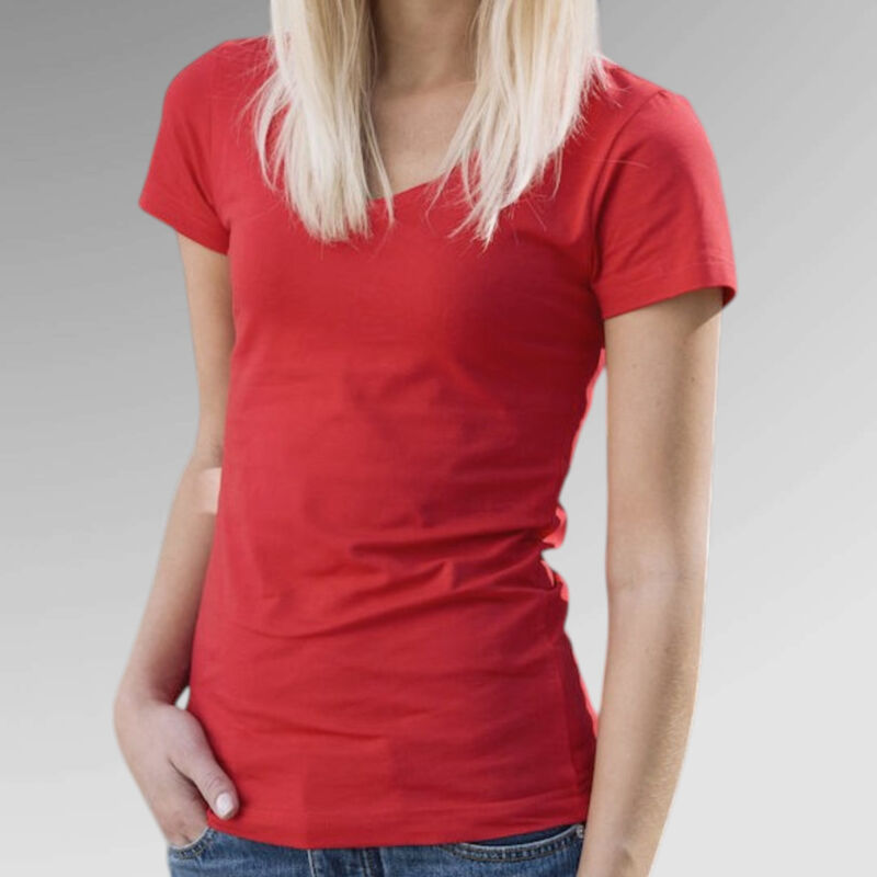 Clique Ladies' Arden V-Neck Short Sleeve T-Shirt Thumbnail