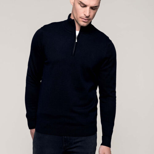 Kariban Men's Zip Neck Pullover Thumbnail