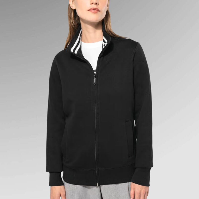 Kariban Ladies' Full-zip fleece lined sweatshirt Thumbnail