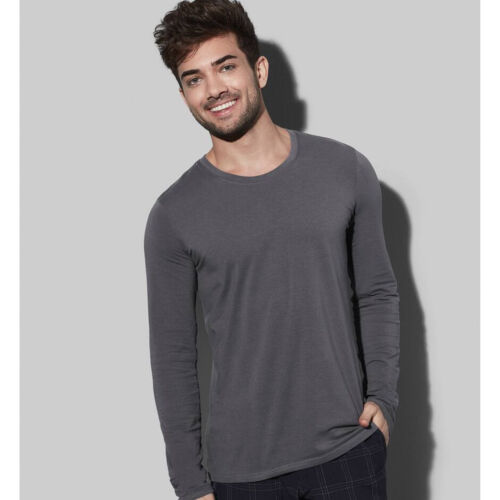 Stedman Men's L/S Crew Neck Stretch-T Thumbnail