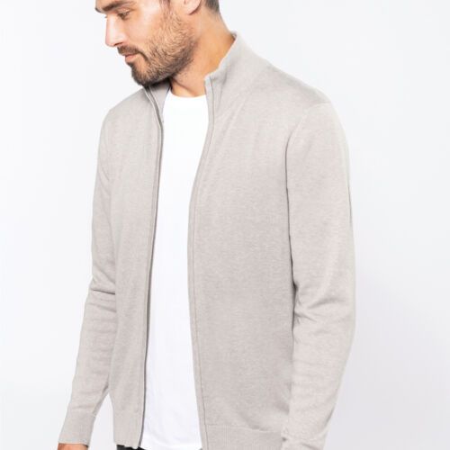 Kariban Men's Zipped Cardigan Thumbnail
