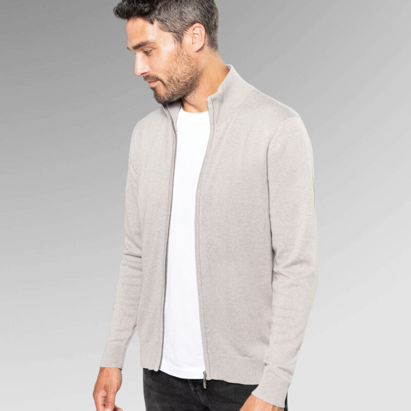 Kariban Men's Zipped Cardigan Thumbnail
