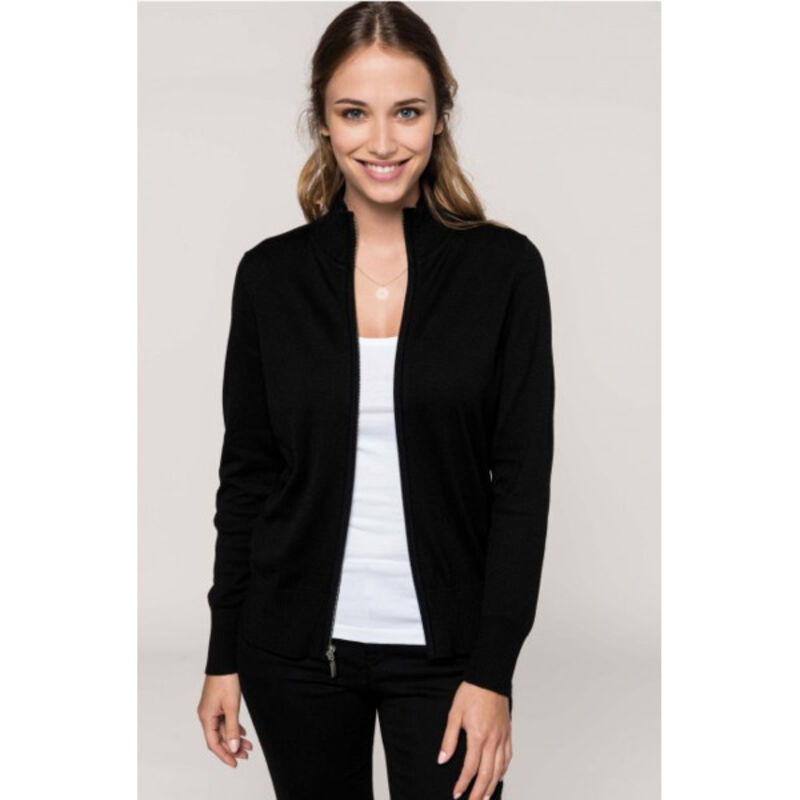 Kariban Ladies' zip cardigan Thumbnail