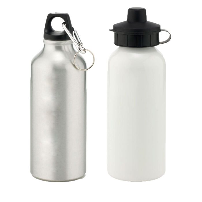 Customised Water Bottle with Two Cap Styles- 600ml Thumbnail