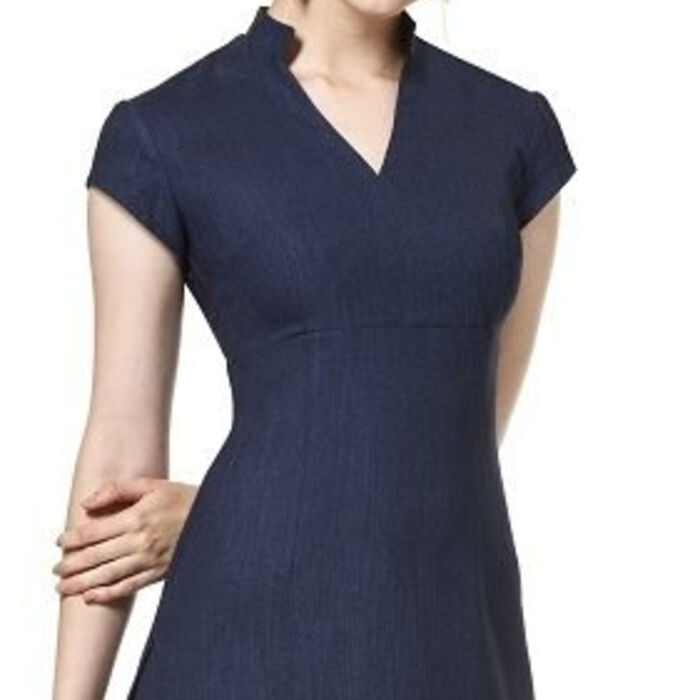 Swan Neck Linen Look Beauty Tunic Thumbnail