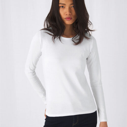 B&C Womens #E190 Long Sleeve T-shirt Thumbnail