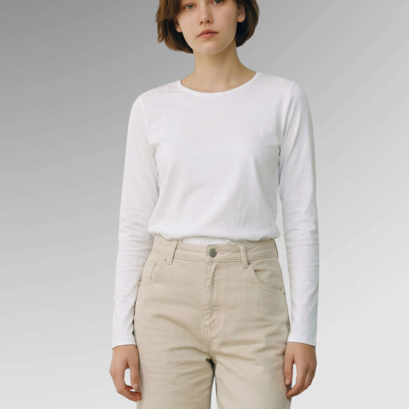 B&C Womens #E190 Long Sleeve T-shirt Thumbnail