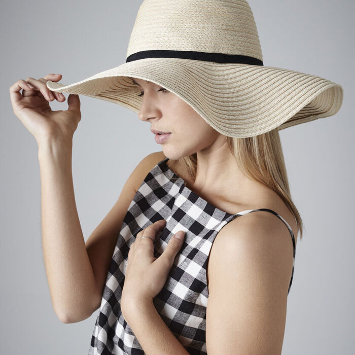 Beechfield Marbella wide-brimmed sun hat Thumbnail