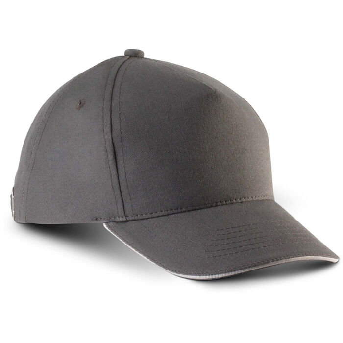Kids' cap with contrasting sandwich peak5 panels Thumbnail