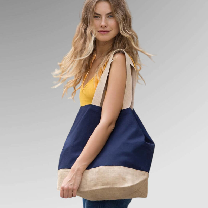 Canvas & Jute Hold-All Shopper / Beach Bag Thumbnail