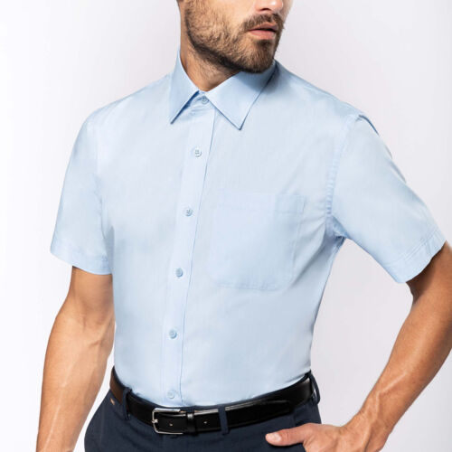 Kariban Men's Short-Sleeved Cotton Poplin shirt Thumbnail