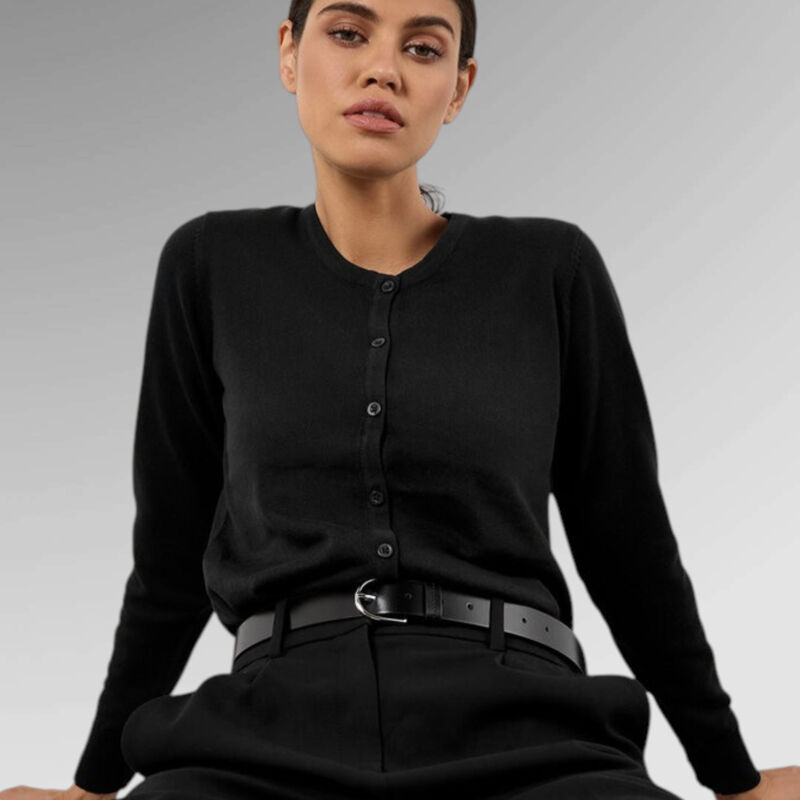 Kustom Kit Women's Arundel crew neck cardigan long sleeve (classic fit) Thumbnail