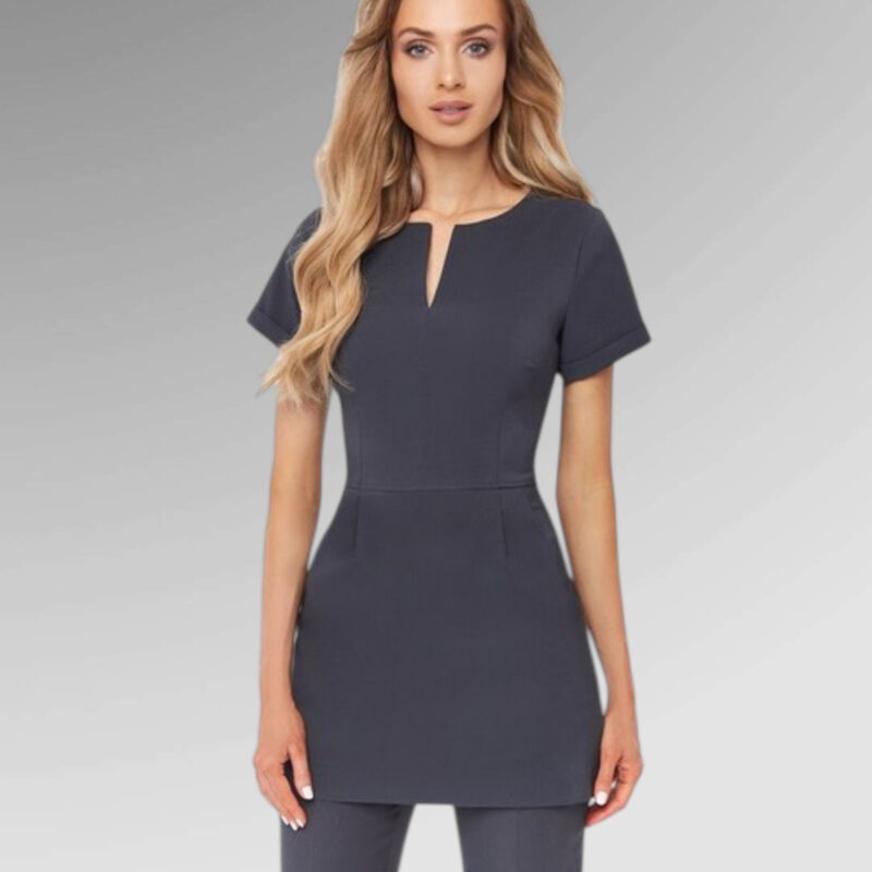 Spa Tunic with Waist Detail and Pockets Thumbnail